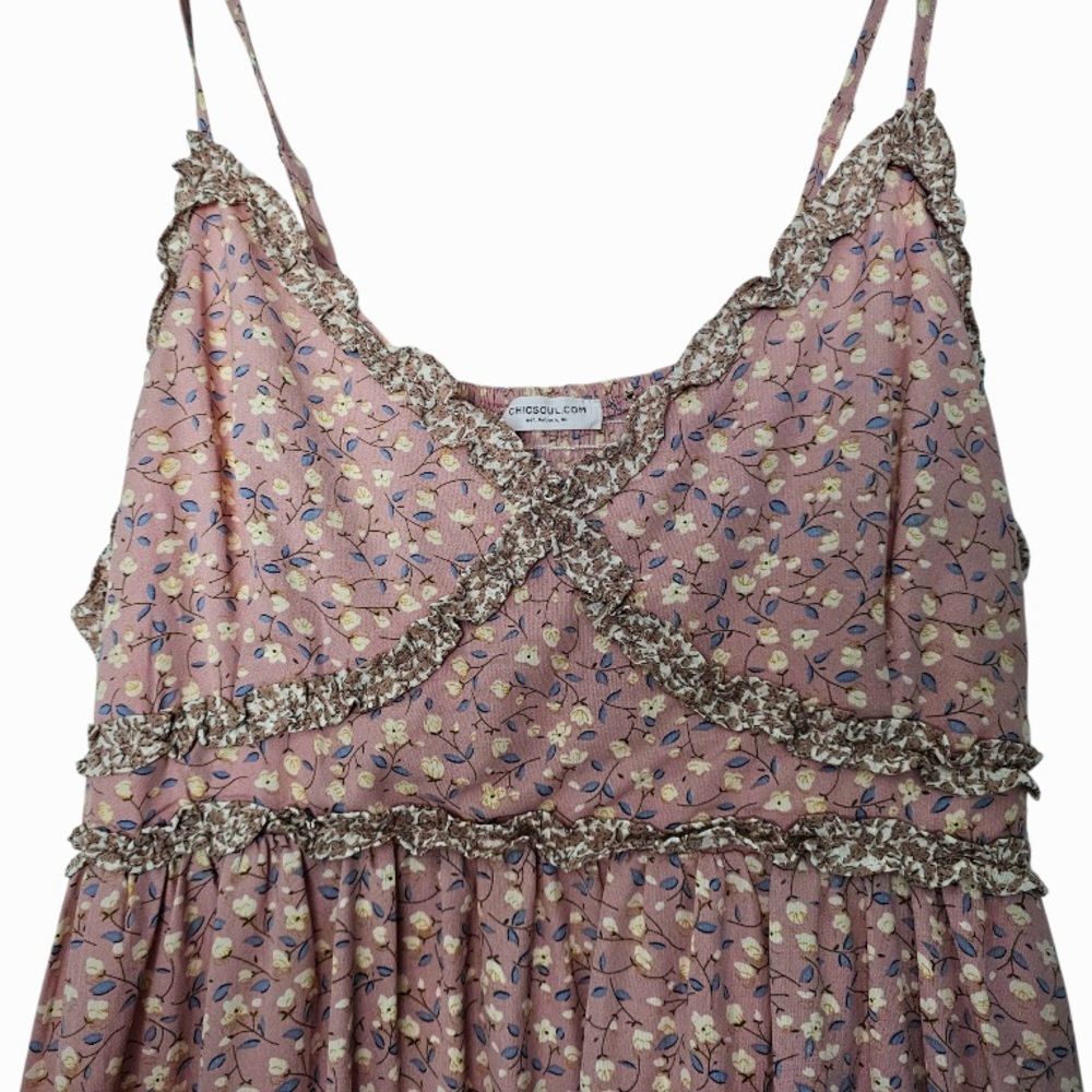 Chic Soul Floral Pattern Dress Size 2XL - Picture 3 of 13